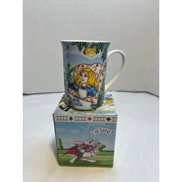Alice In Wonderland Coffee Mug Tea Party Mad Hatter 9 oz - Picture 2 of 12